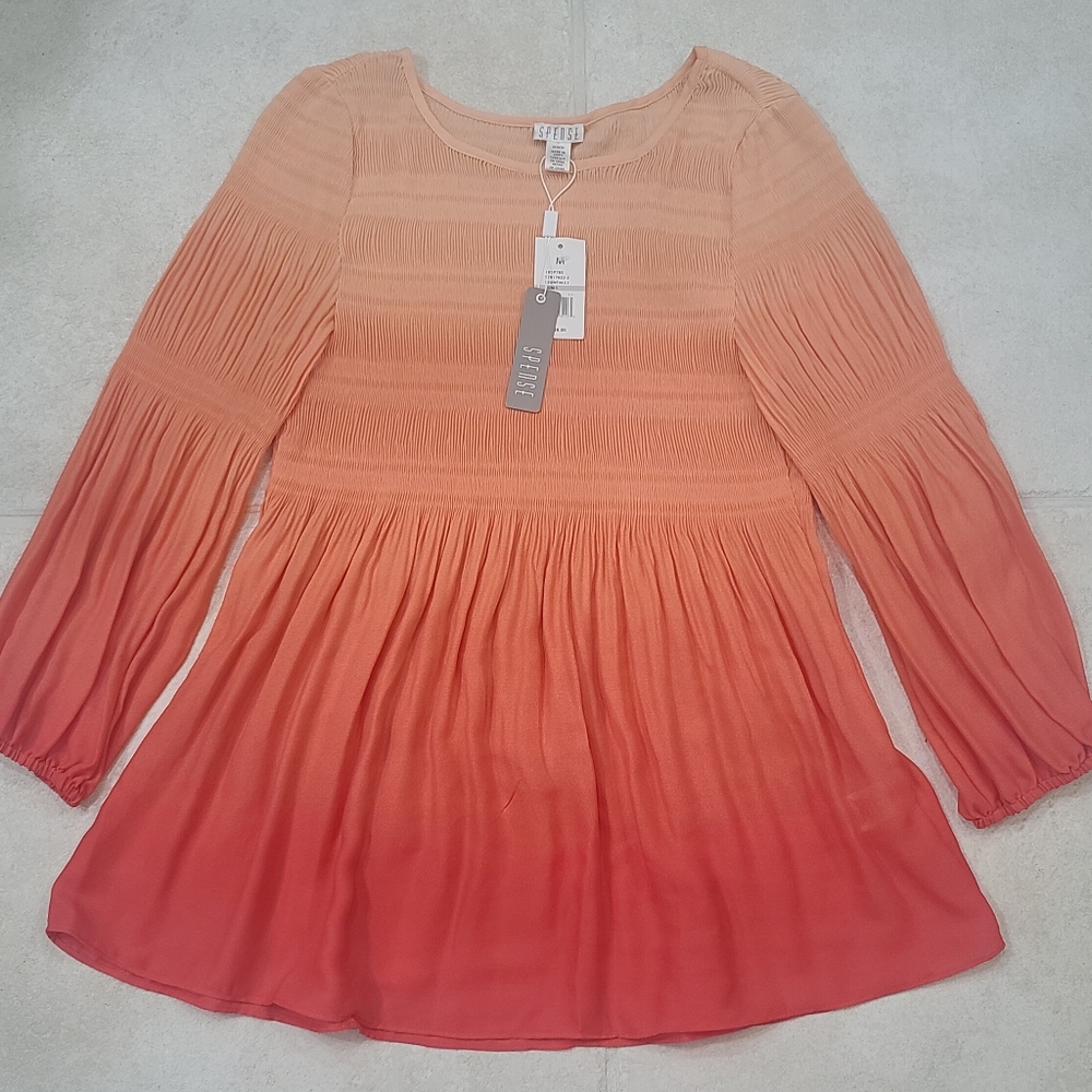 NWT Sz.Md Spense Beautiful Coral Top, $58 retail
